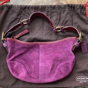 Coach suede purse